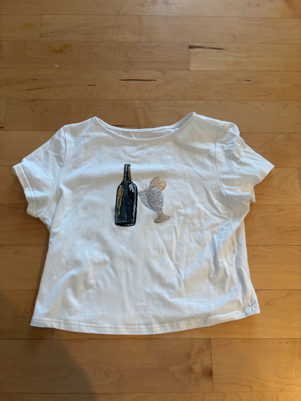 Wine glass crop top